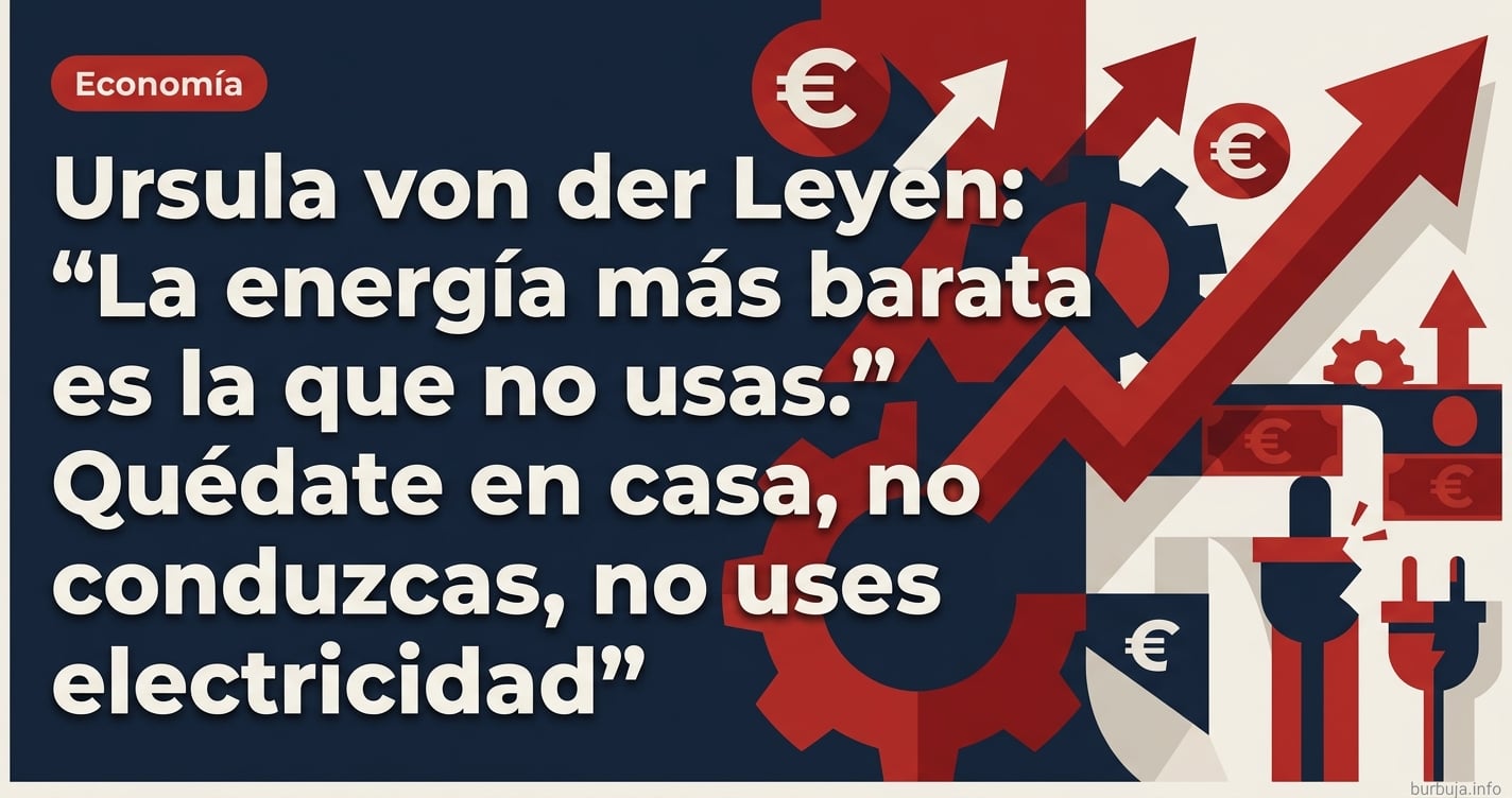 Ursula von der Leyen predica el ahorro energético mientras el foro de Economía analiza si es el preludio de una era de escase