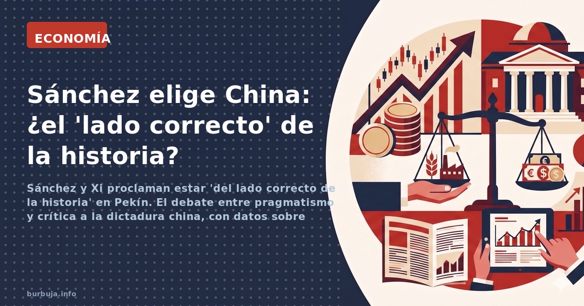 Sánchez y Xi proclaman estar 'del lado correcto de la historia' en Pekín. El debate entre pragmatismo y crítica a la dictadur