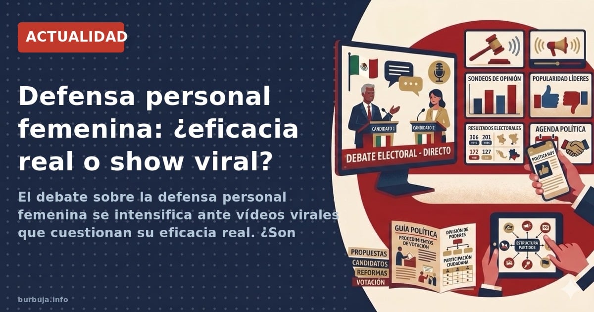 El debate sobre la defensa personal femenina se intensifica ante vídeos virales que cuestionan su eficacia real. ¿Son métodos