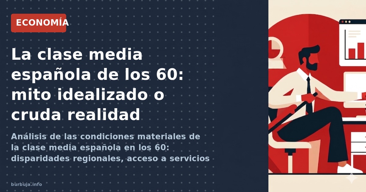 Análisis de las condiciones materiales de la clase media española en los 60: disparidades regionales, acceso a servicios bási