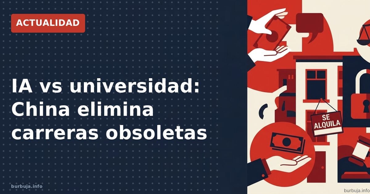 China elimina carreras por la IA: lección para España