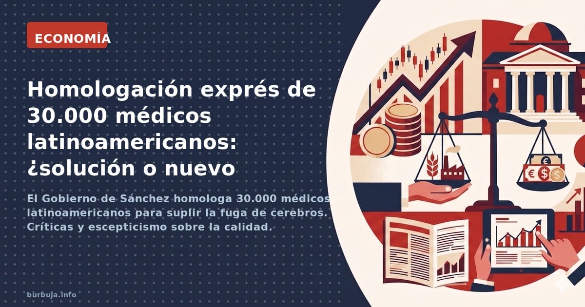 El Gobierno de Sánchez homologa 30.000 médicos latinoamericanos para suplir la fuga de cerebros. Críticas y escepticismo sobr