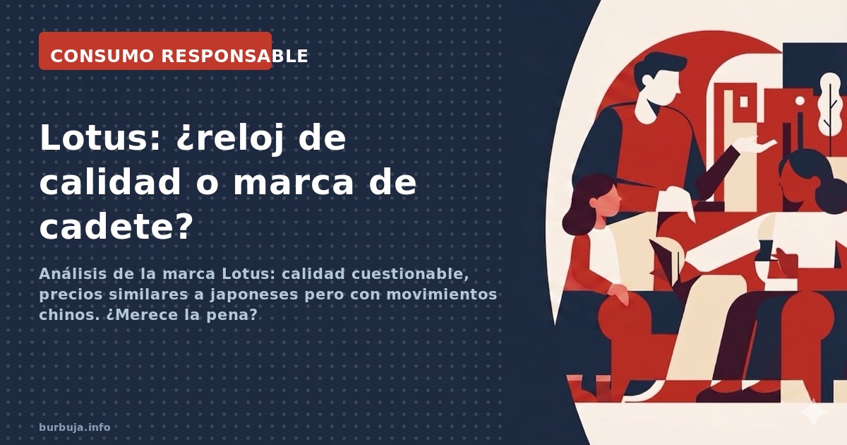 Análisis de la marca Lotus: calidad cuestionable, precios similares a japoneses pero con movimientos chinos. ¿Merece la pena?