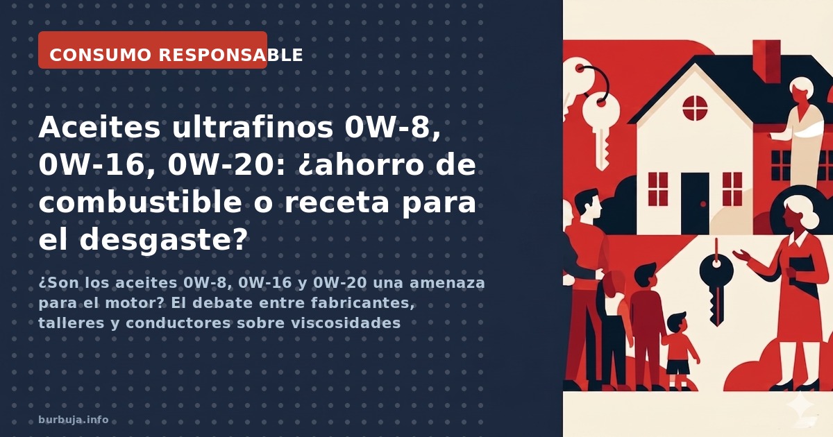 ¿Son los aceites 0W-8, 0W-16 y 0W-20 una amenaza para el motor? El debate entre fabricantes, talleres y conductores sobre vis