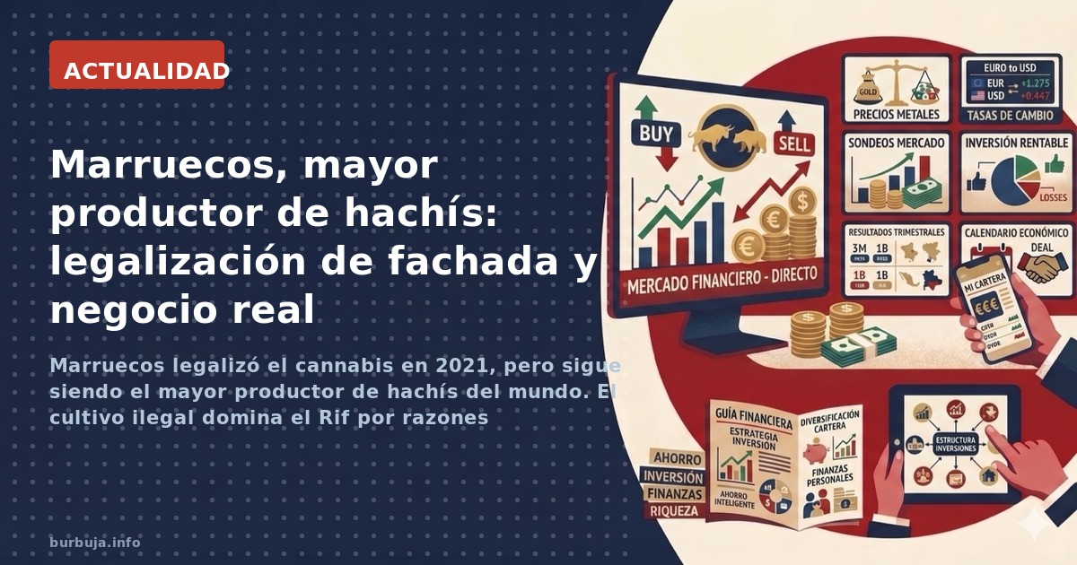 MARRUECOS es el mayor productor de HACHÍS del mundo