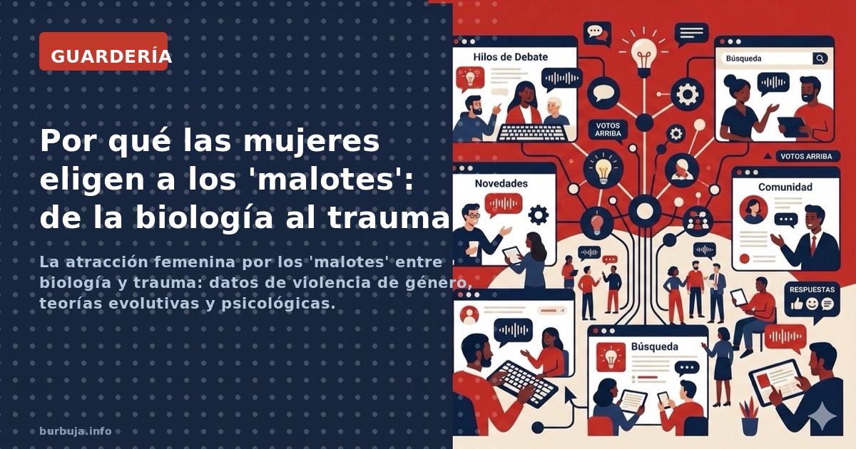 La atracción femenina por los 'malotes' entre biología y trauma: datos de violencia de género, teorías evolutivas y psicológi