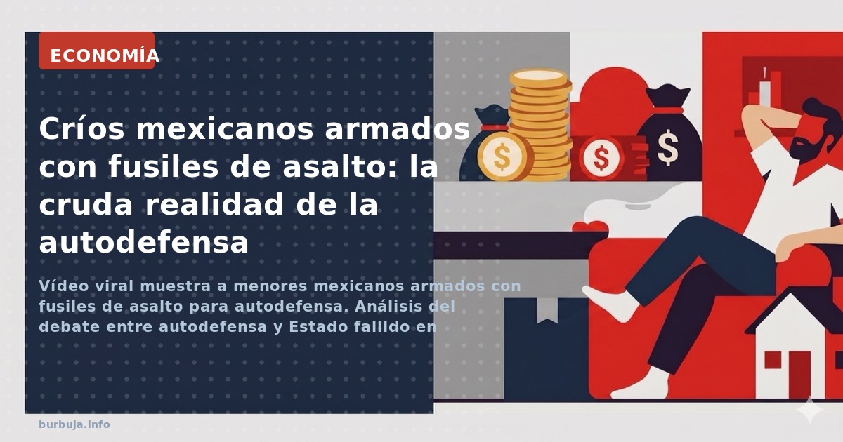 Vídeo viral muestra a menores mexicanos armados con fusiles de asalto para autodefensa. Análisis del debate entre autodefensa