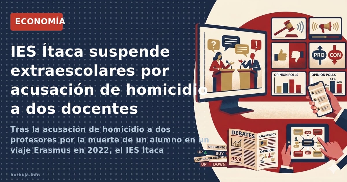 Tras la acusación de homicidio a dos profesores por la muerte de un alumno en un viaje Erasmus en 2022, el IES Ítaca suspende