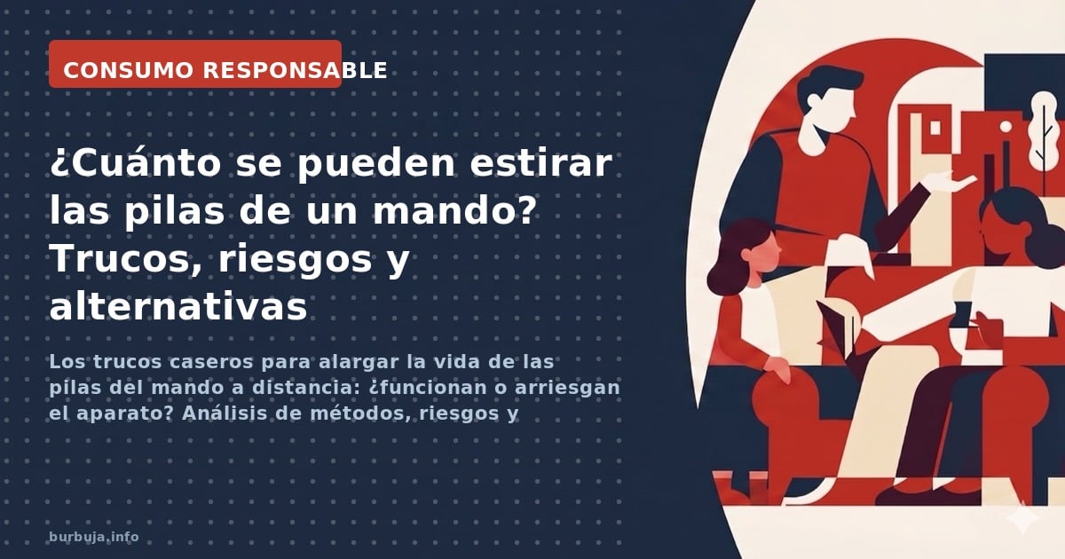 Los trucos caseros para alargar la vida de las pilas del mando a distancia: ¿funcionan o arriesgan el aparato? Análisis de mé
