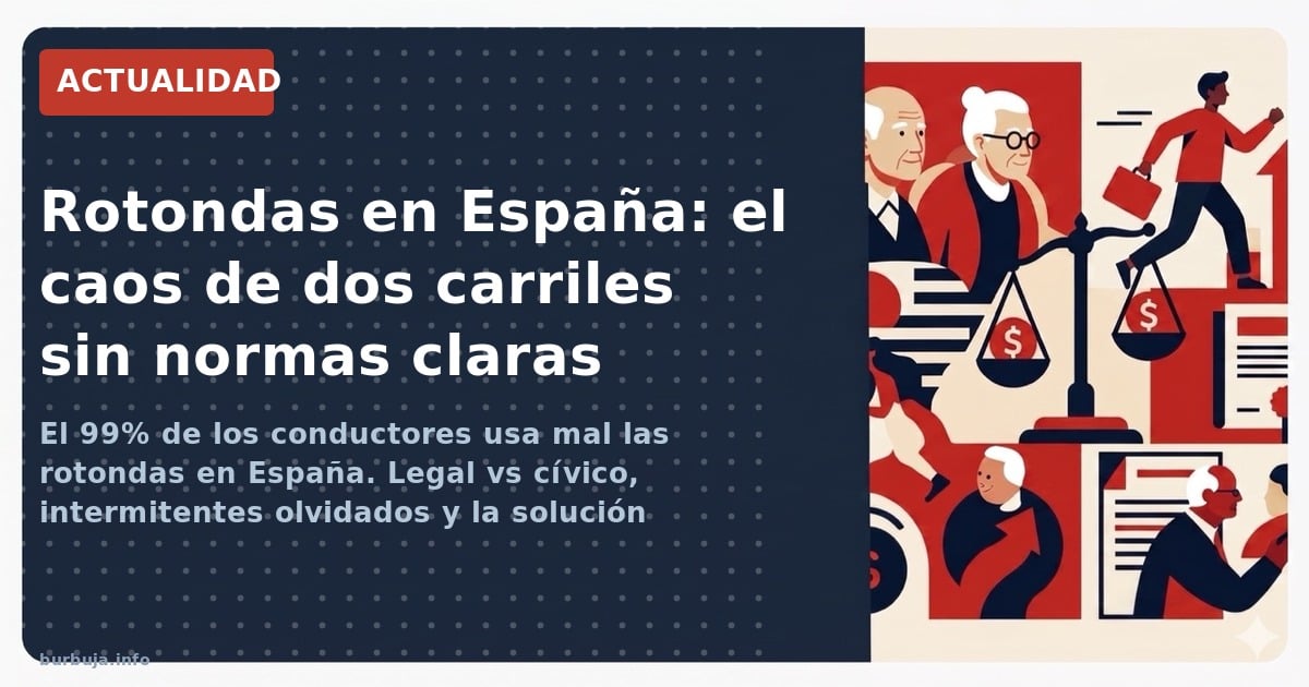 El 99% de los conductores usa mal las rotondas en España. Legal vs cívico, intermitentes olvidados y la solución holandesa qu