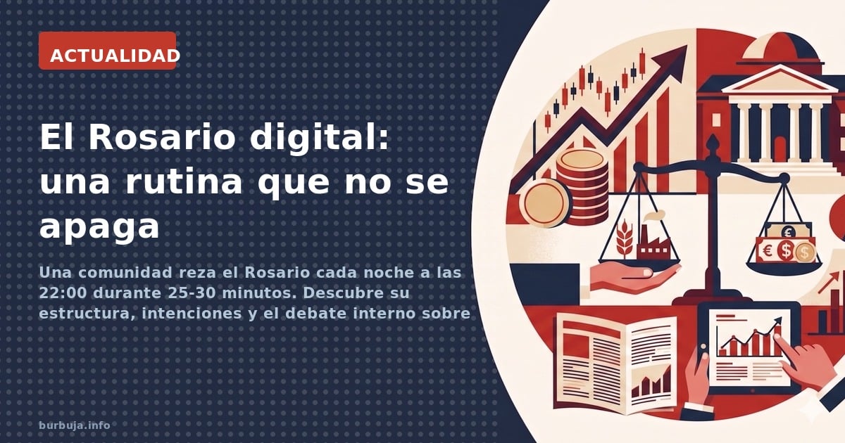 Una comunidad reza el Rosario cada noche a las 22:00 durante 25-30 minutos. Descubre su estructura, intenciones y el debate i