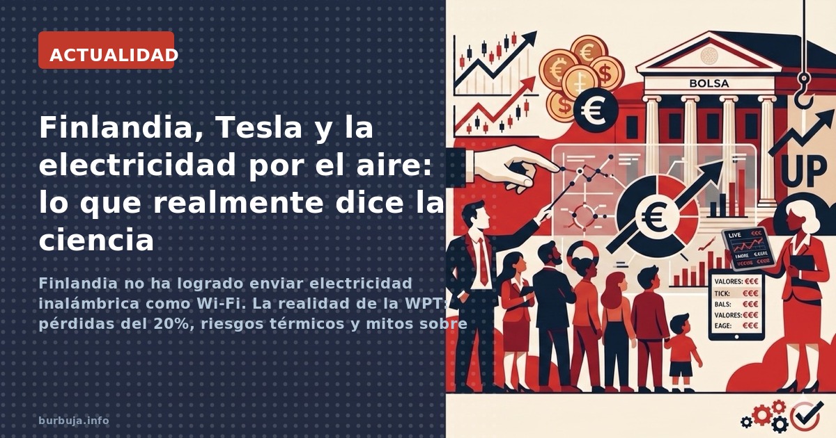 Finlandia no ha logrado enviar electricidad inalámbrica como Wi-Fi. La realidad de la WPT: pérdidas del 20%, riesgos térmicos