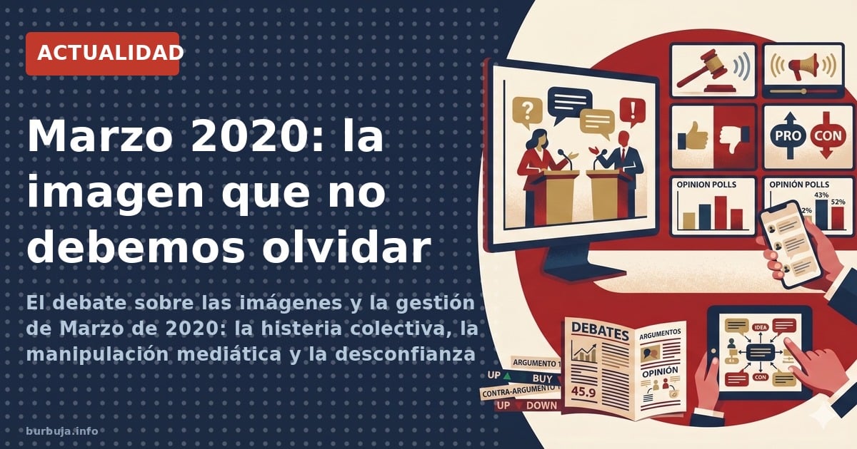 El debate sobre las imágenes y la gestión de Marzo de 2020: la histeria colectiva, la manipulación mediática y la desconfianz