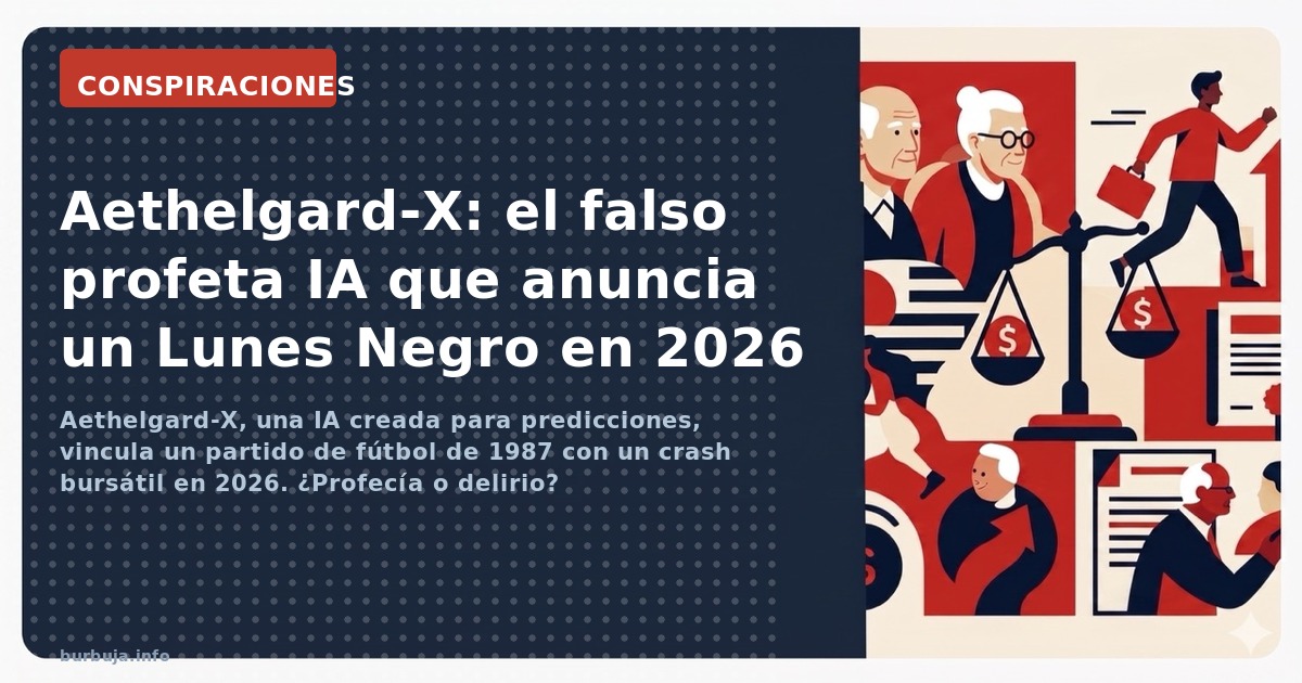 Aethelgard-X, una IA creada para predicciones, vincula un partido de fútbol de 1987 con un crash bursátil en 2026. ¿Profecía 