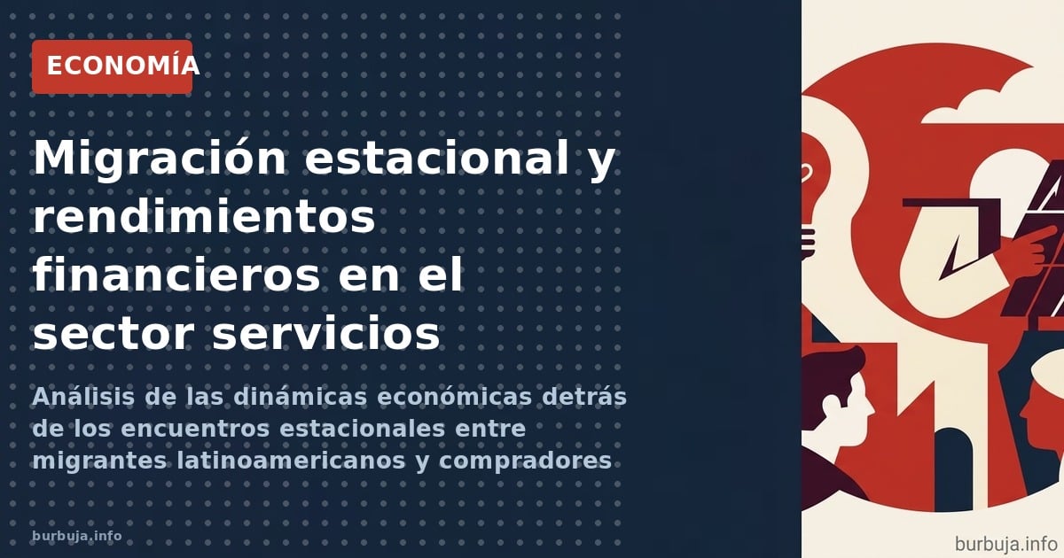 Análisis de las dinámicas económicas detrás de los encuentros estacionales entre migrantes latinoamericanos y compradores esp