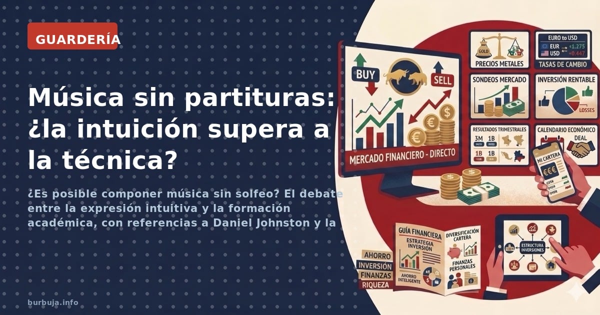 ¿Es posible componer música sin solfeo? El debate entre la expresión intuitiva y la formación académica, con referencias a Da
