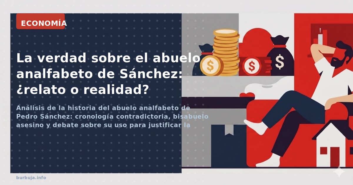 Análisis de la historia del abuelo analfabeto de Pedro Sánchez: cronología contradictoria, bisabuelo asesino y debate sobre s