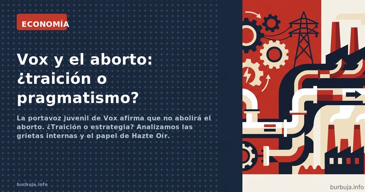 La portavoz juvenil de Vox afirma que no abolirá el aborto. ¿Traición o estrategia? Analizamos las grietas internas y el pape