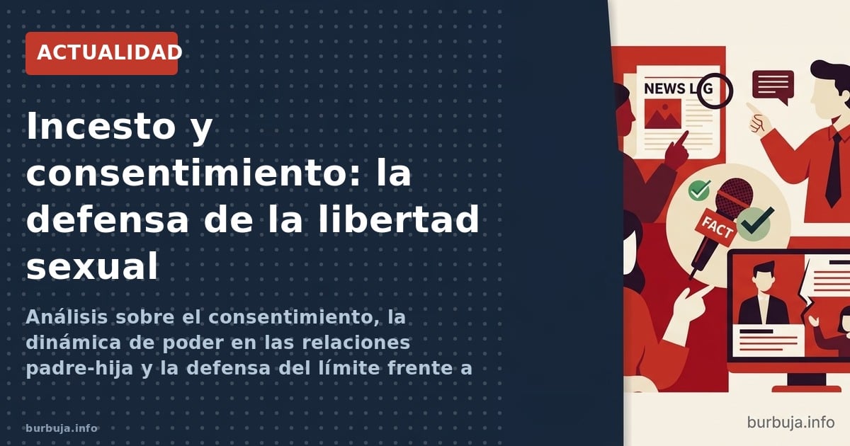 Análisis sobre el consentimiento, la dinámica de poder en las relaciones padre-hija y la defensa del límite frente a la liber
