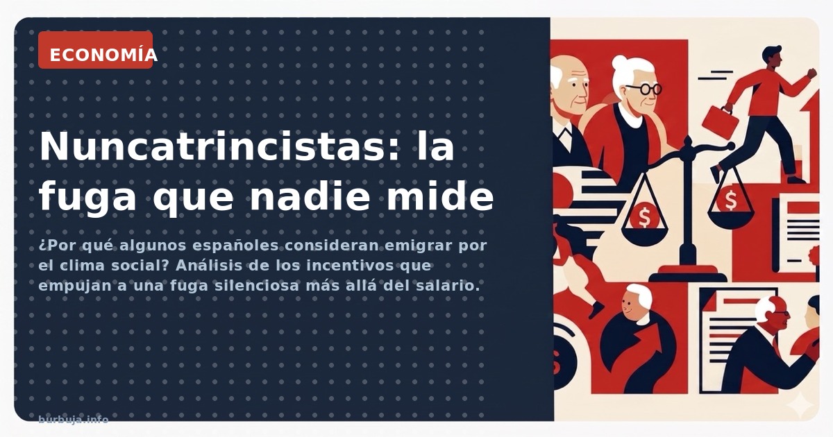 ¿Por qué algunos españoles consideran emigrar por el clima social? Análisis de los incentivos que empujan a una fuga silencio