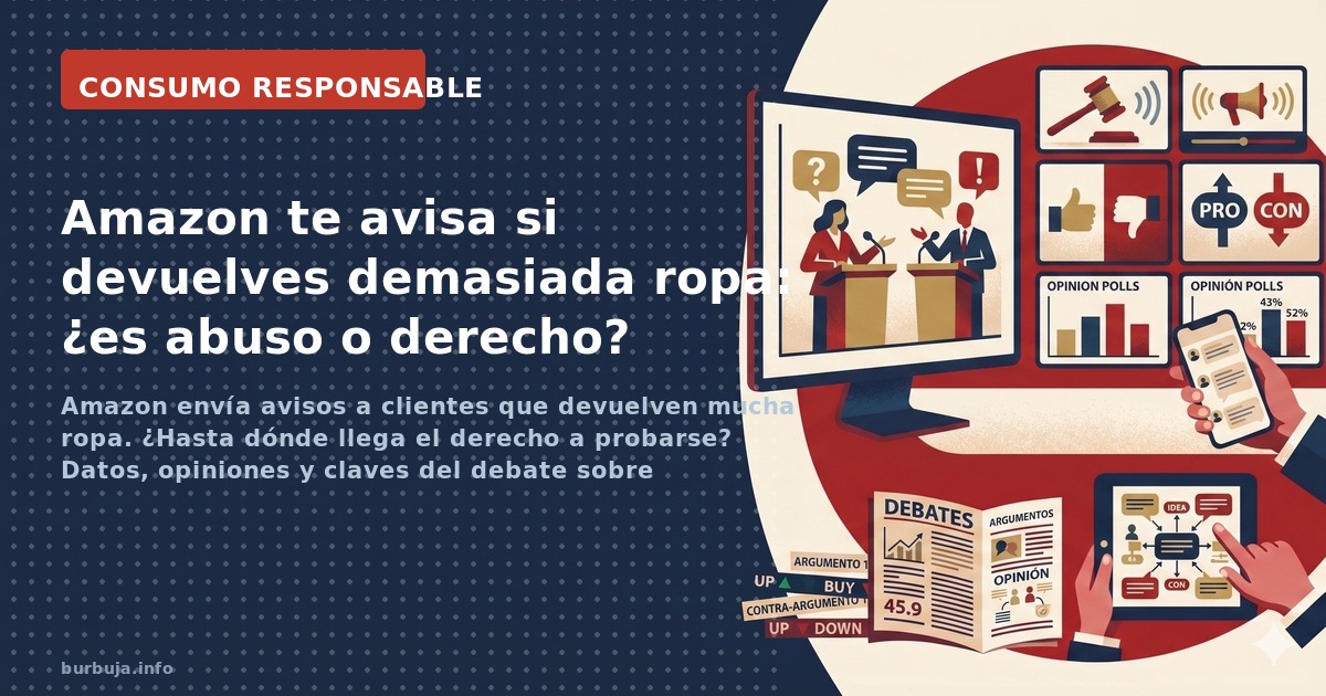Amazon envía avisos a clientes que devuelven mucha ropa. ¿Hasta dónde llega el derecho a probarse? Datos, opiniones y claves 