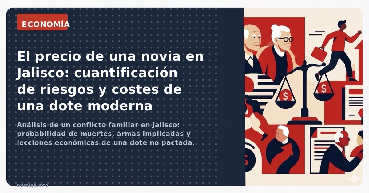 Análisis de un conflicto familiar en Jalisco: probabilidad de muertes, armas implicadas y lecciones económicas de una dote no