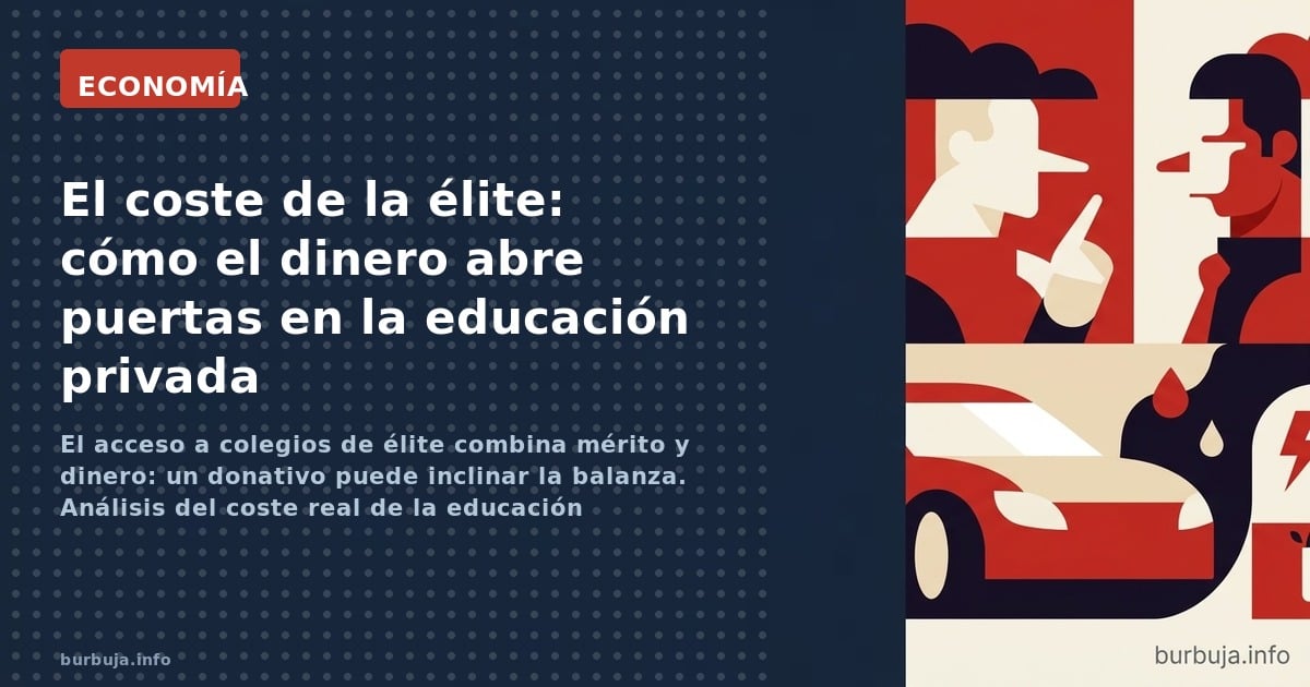 El acceso a colegios de élite combina mérito y dinero: un donativo puede inclinar la balanza. Análisis del coste real de la e