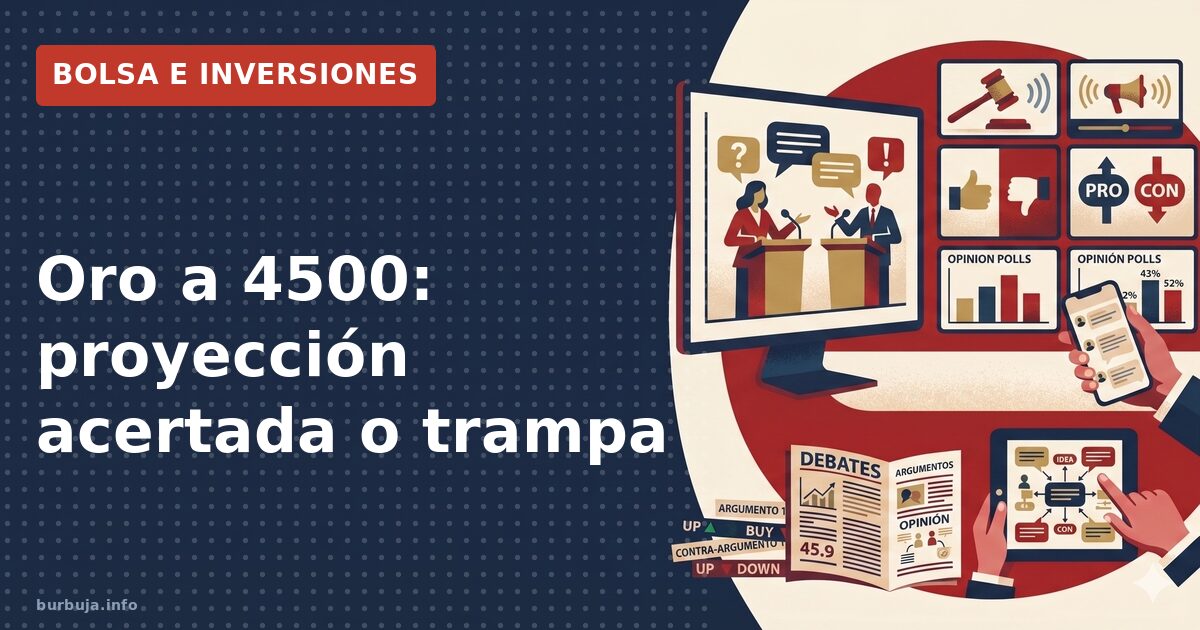 Oro a 4500: proyección acertada o trampa