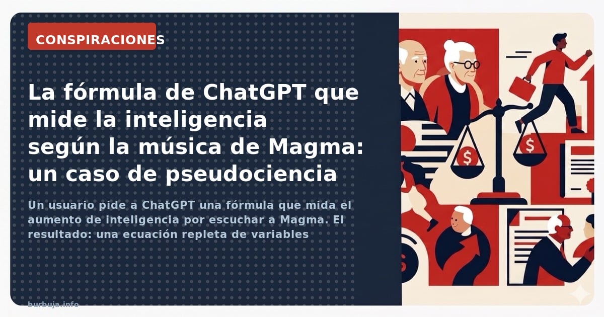 Un usuario pide a ChatGPT una fórmula que mida el aumento de inteligencia por escuchar a Magma. El resultado: una ecuación re