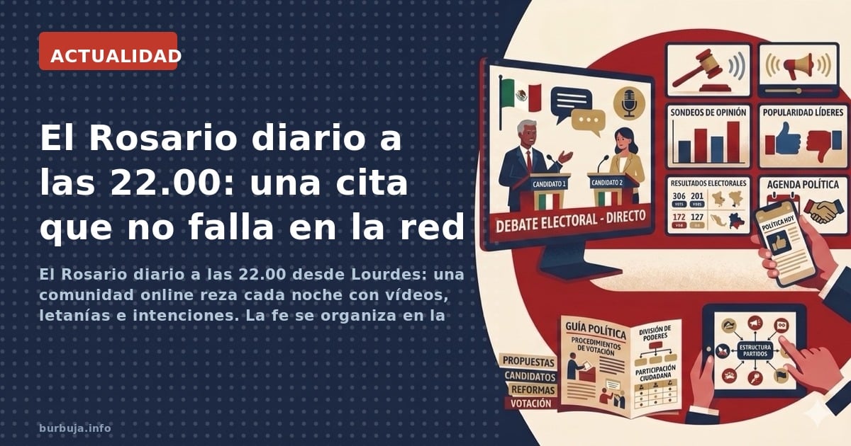 El Rosario diario a las 22.00 desde Lourdes: una comunidad online reza cada noche con vídeos, letanías e intenciones. La fe s