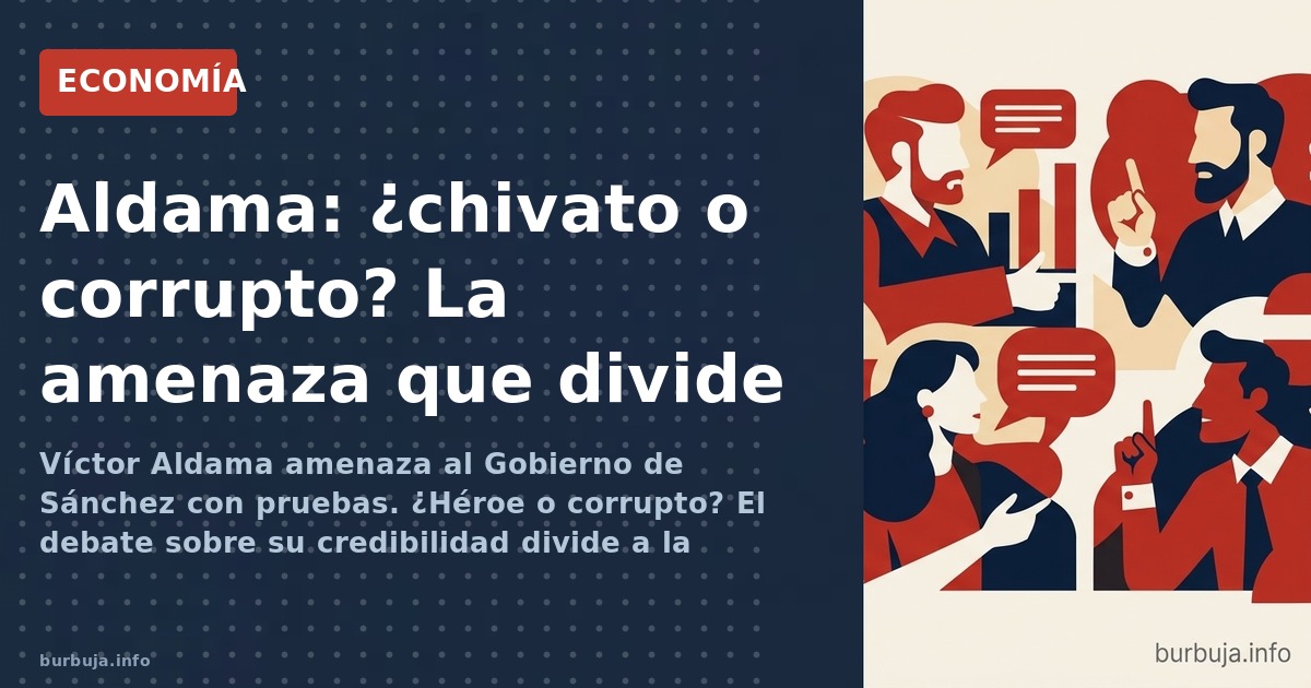 Víctor Aldama amenaza al Gobierno de Sánchez con pruebas. ¿Héroe o corrupto? El debate sobre su credibilidad divide a la opin