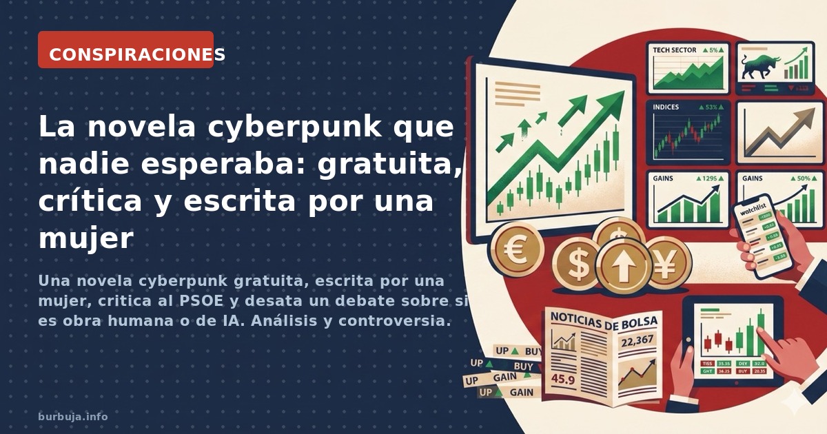 Una novela cyberpunk gratuita, escrita por una mujer, critica al PSOE y desata un debate sobre si es obra humana o de IA. Aná