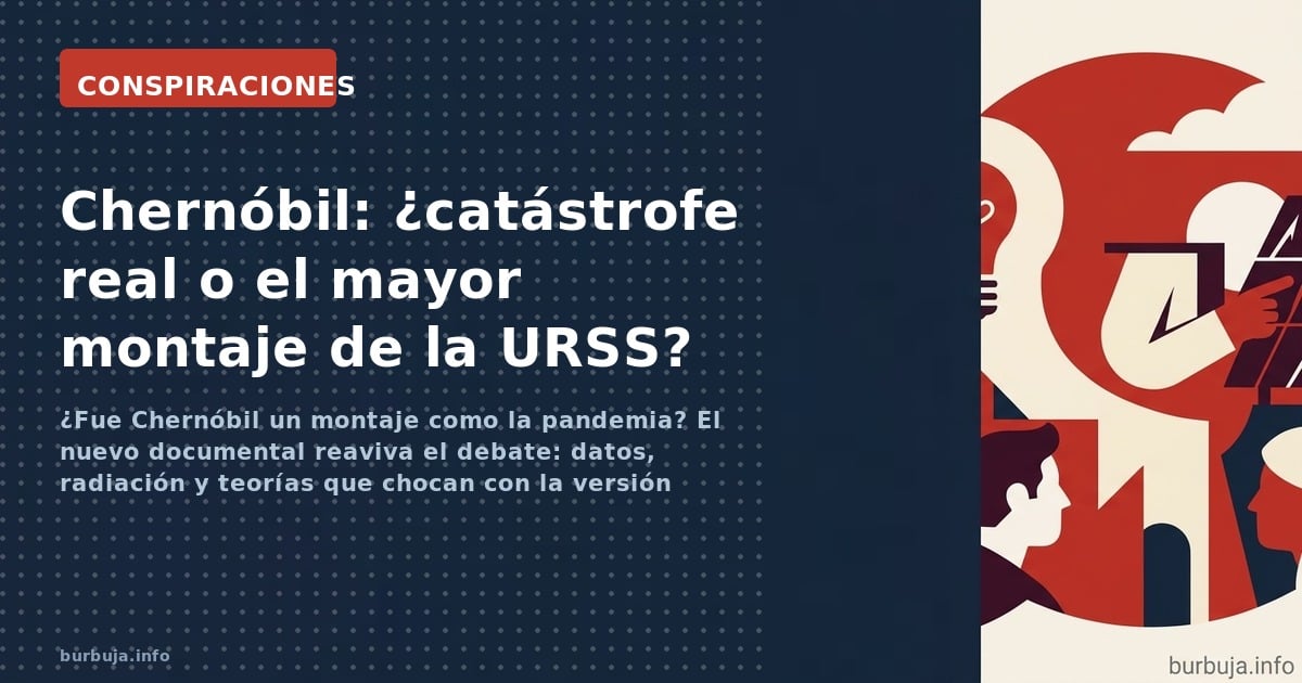 ¿Fue Chernóbil un montaje como la pandemia? El nuevo documental reaviva el debate: datos, radiación y teorías que chocan con 