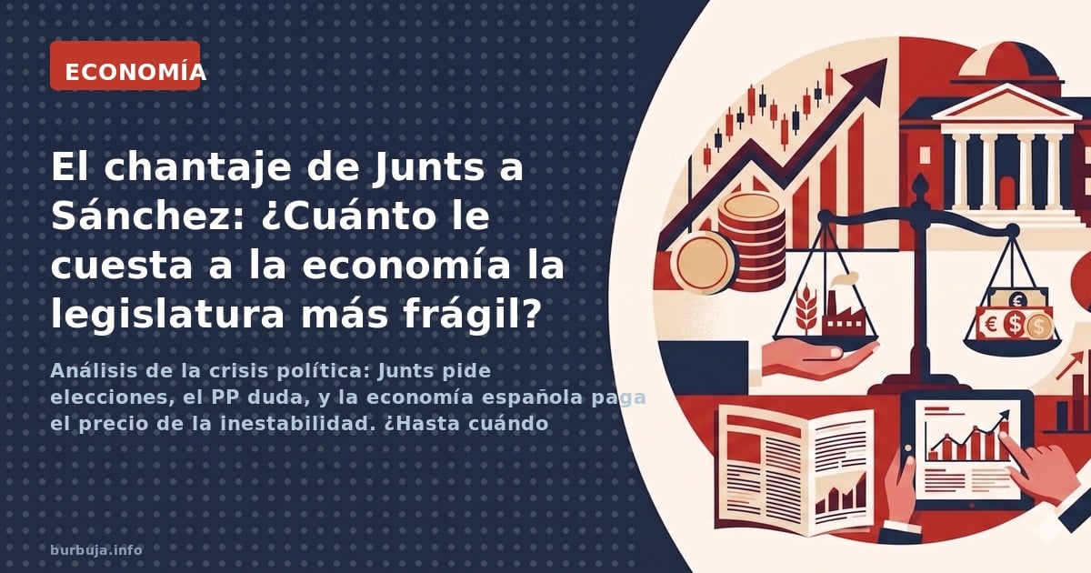 Análisis de la crisis política: Junts pide elecciones, el PP duda, y la economía española paga el precio de la inestabilidad.