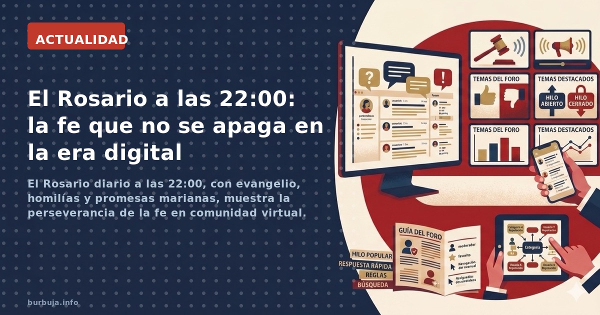 El Rosario diario a las 22:00, con evangelio, homilías y promesas marianas, muestra la perseverancia de la fe en comunidad vi