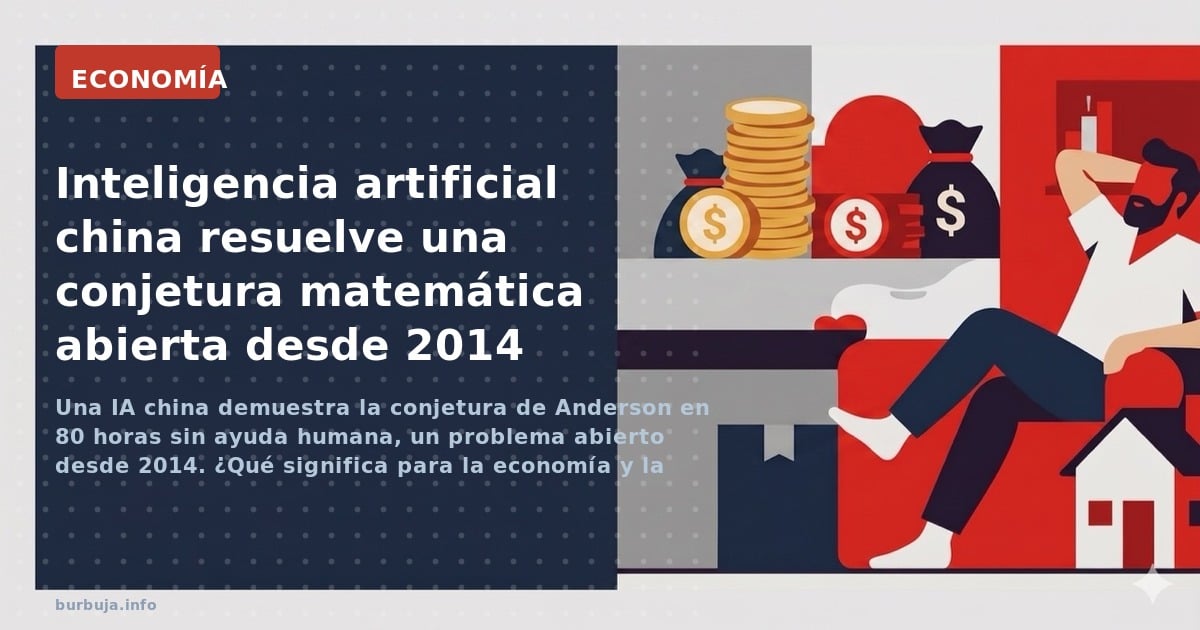 Una IA china demuestra la conjetura de Anderson en 80 horas sin ayuda humana, un problema abierto desde 2014. ¿Qué significa 