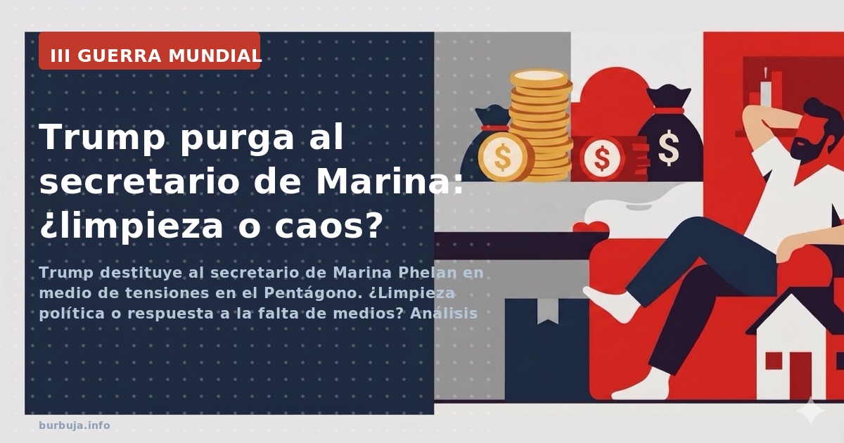 Trump destituye al secretario de Marina Phelan en medio de tensiones en el Pentágono. ¿Limpieza política o respuesta a la fal