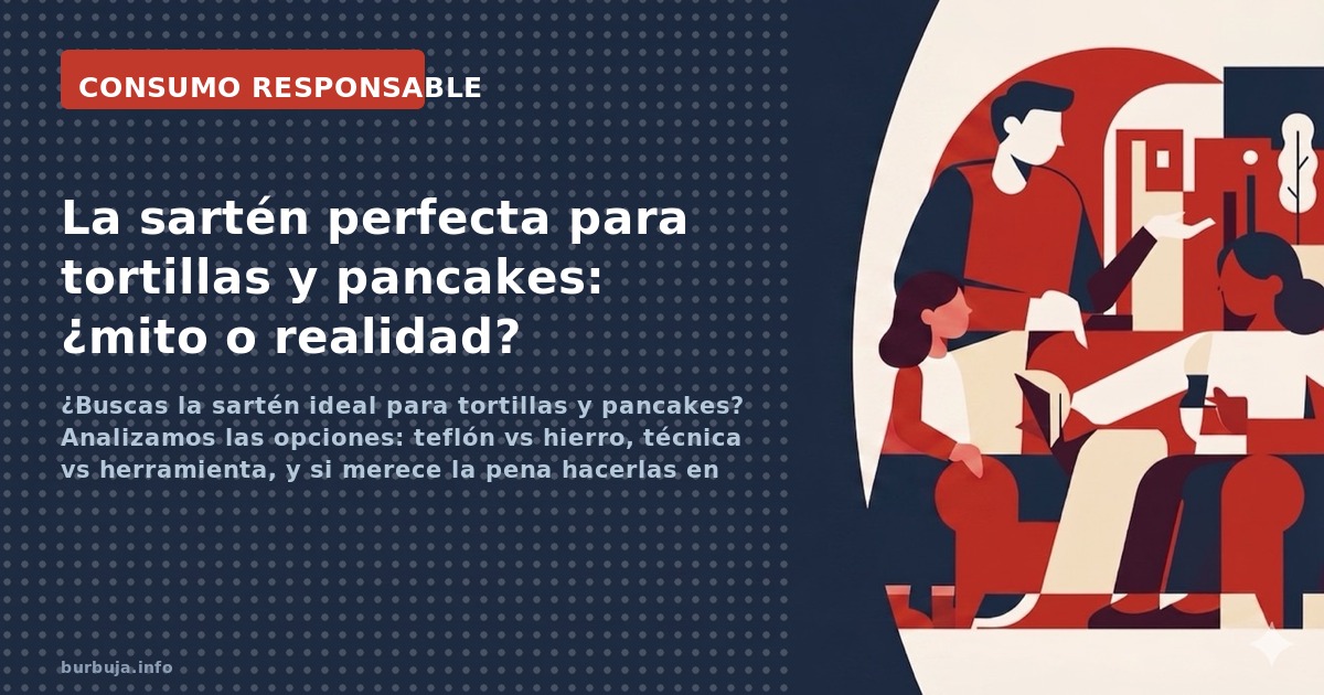 ¿Buscas la sartén ideal para tortillas y pancakes? Analizamos las opciones: teflón vs hierro, técnica vs herramienta, y si me
