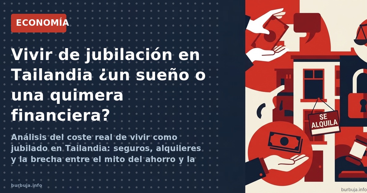 Análisis del coste real de vivir como jubilado en Tailandia: seguros, alquileres y la brecha entre el mito del ahorro y la re