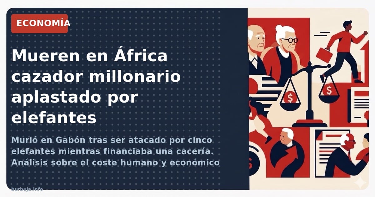 Murió en Gabón tras ser atacado por cinco elefantes mientras financiaba una cacería. Análisis sobre el coste humano y económi