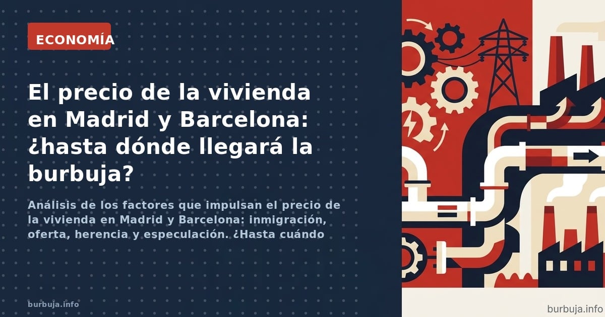 Análisis de los factores que impulsan el precio de la vivienda en Madrid y Barcelona: inmigración, oferta, herencia y especul