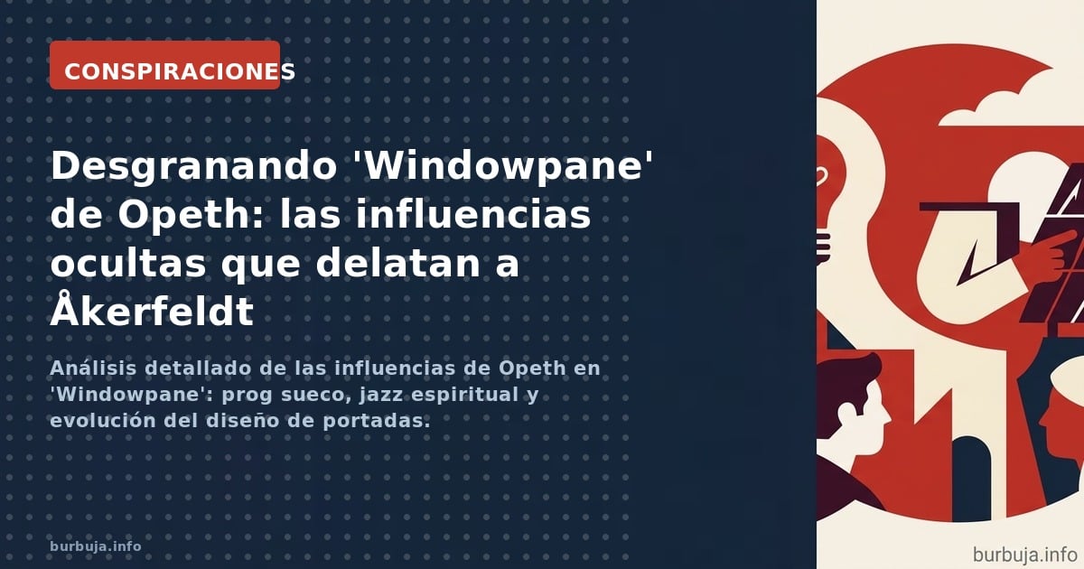 Análisis detallado de las influencias de Opeth en 'Windowpane': prog sueco, jazz espiritual y evolución del diseño de portada