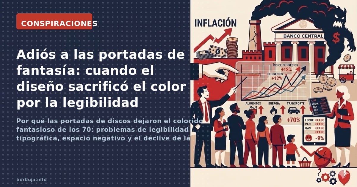 Por qué las portadas de discos dejaron el colorido fantasioso de los 70: problemas de legibilidad tipográfica, espacio negati