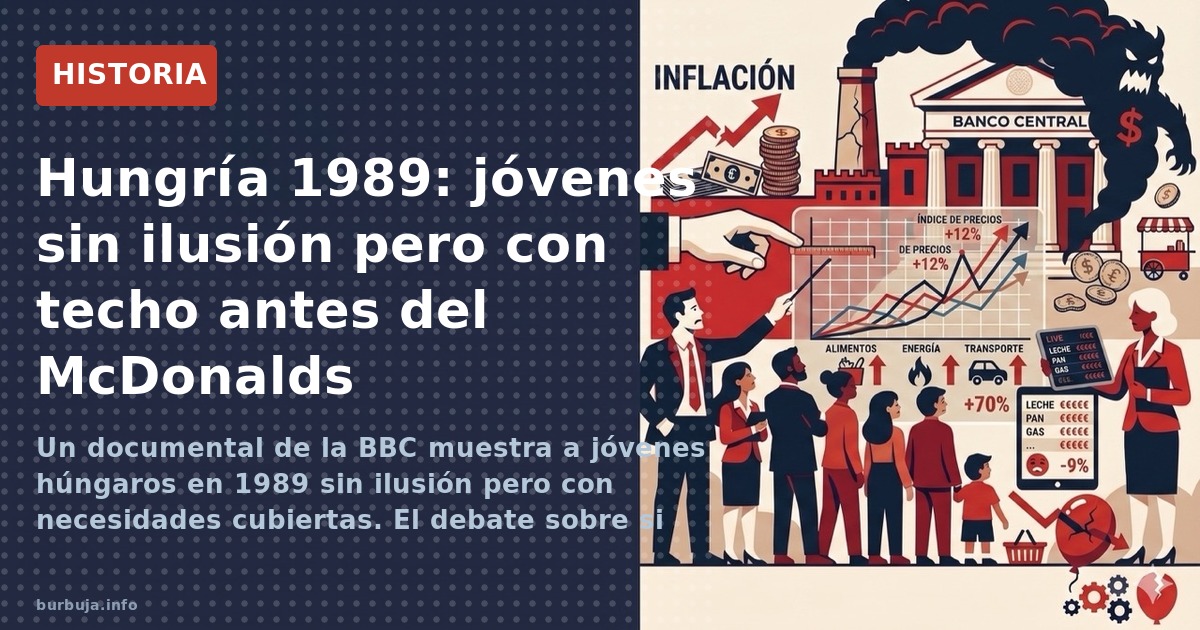 Un documental de la BBC muestra a jóvenes húngaros en 1989 sin ilusión pero con necesidades cubiertas. El debate sobre si viv