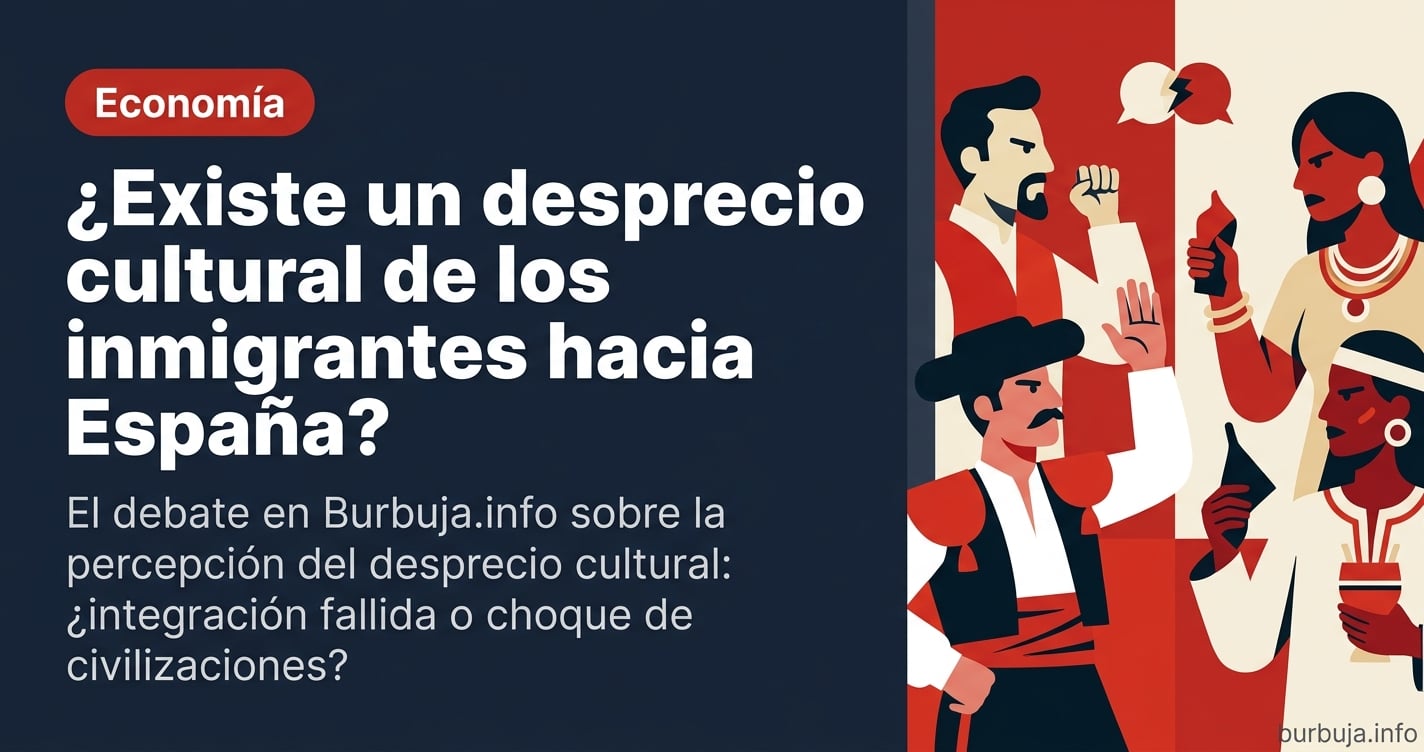 El debate en Burbuja sobre el desprecio cultural de los inmigrantes hacia los españoles: ¿mito, realidad o el fracaso de la i