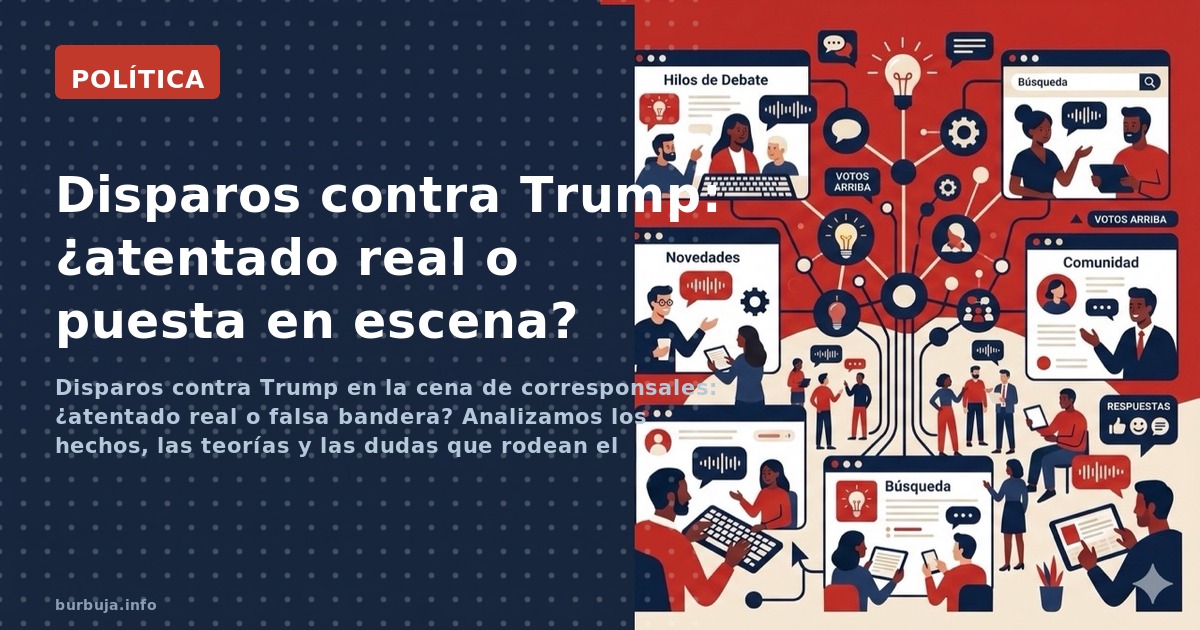 Disparos contra Trump en la cena de corresponsales: ¿atentado real o falsa bandera? Analizamos los hechos, las teorías y las 