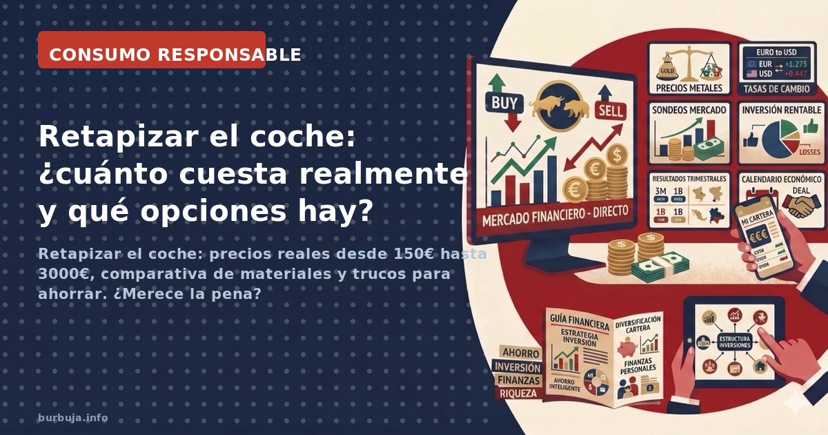 Retapizar el coche: precios reales desde 150€ hasta 3000€, comparativa de materiales y trucos para ahorrar. ¿Merece la pena?