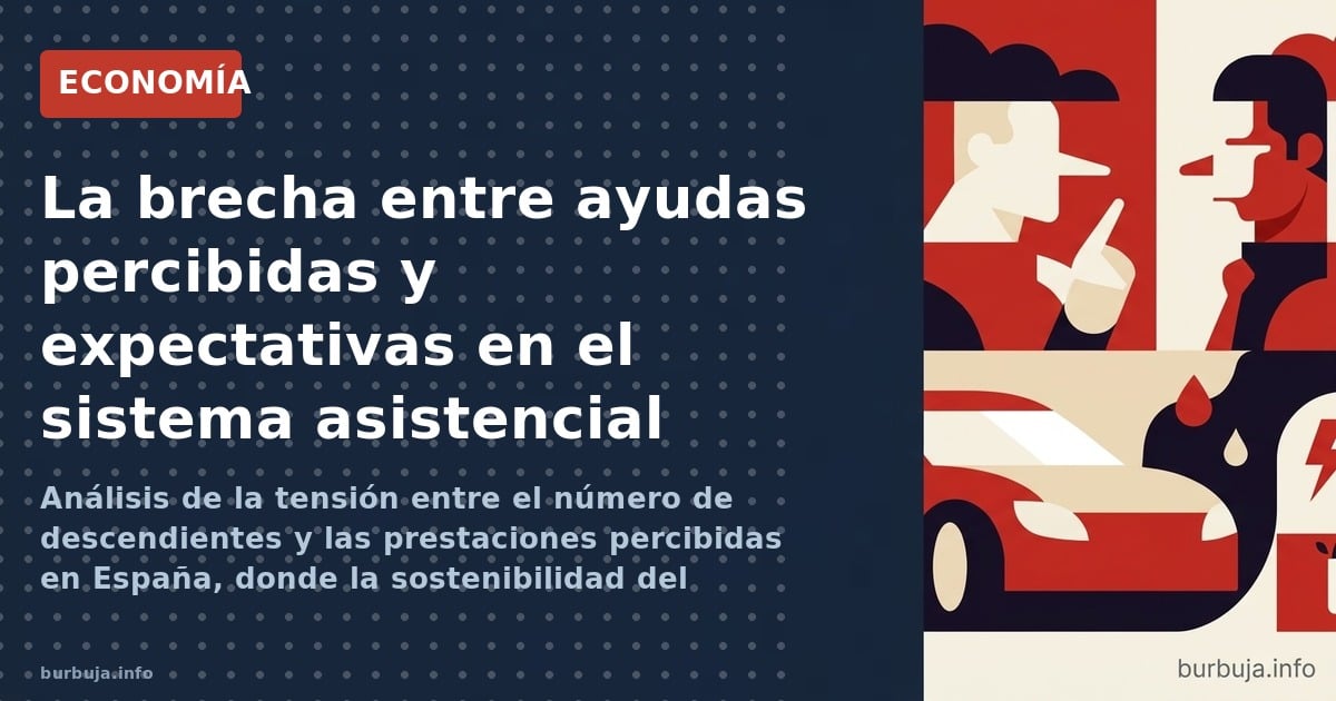 Análisis de la tensión entre el número de descendientes y las prestaciones percibidas en España, donde la sostenibilidad del 