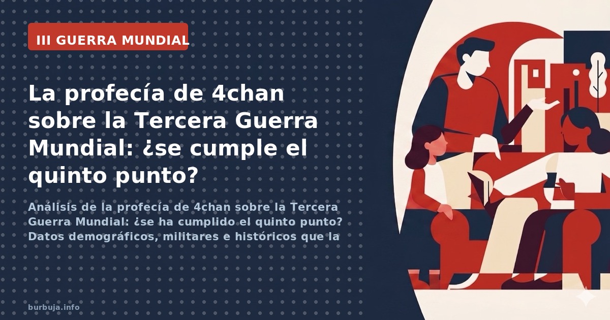 Análisis de la profecía de 4chan sobre la Tercera Guerra Mundial: ¿se ha cumplido el quinto punto? Datos demográficos, milita