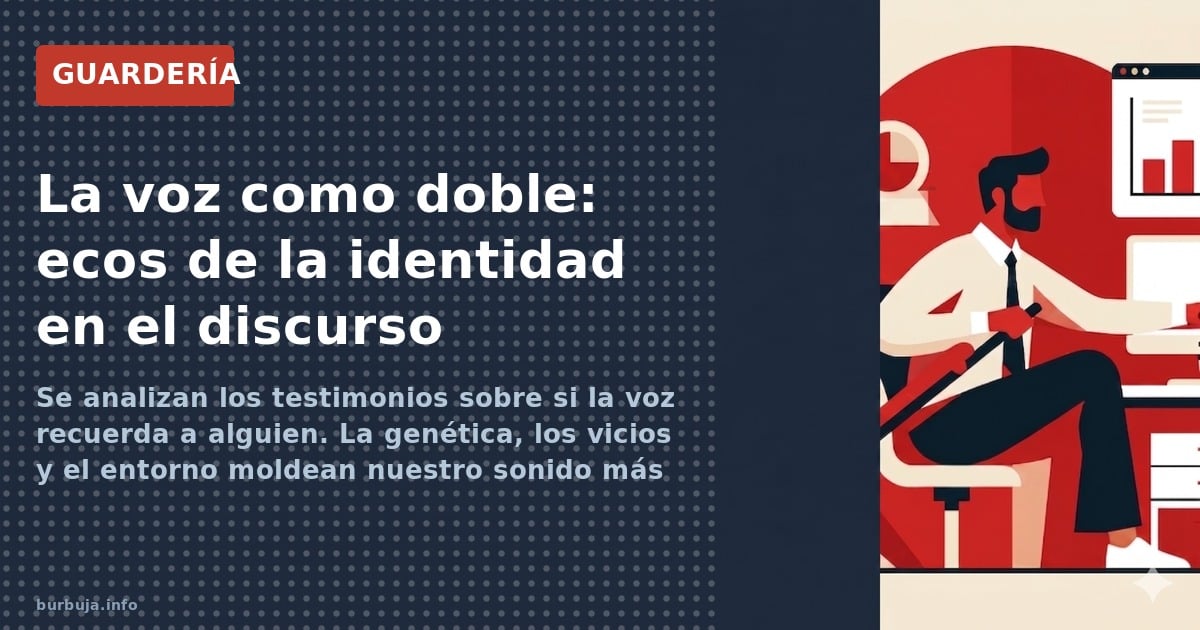 Se analizan los testimonios sobre si la voz recuerda a alguien. La genética, los vicios y el entorno moldean nuestro sonido m